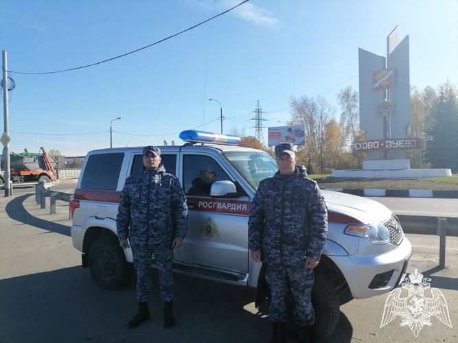 В Орехово-Зуево росгвардейцы задержали подозреваемого в грабеже
