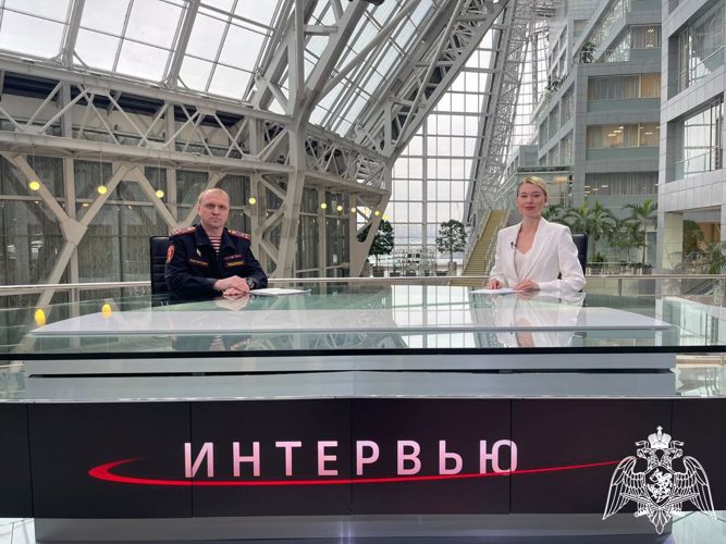 Заместитель начальника Главного управления Росгвардии по Московской области стал гостем эфира на телеканале 360