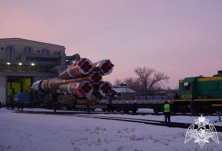 Росгвардейцы обеспечили безопасность транспортировки ракеты-носителя «Союз-2.1А» на космодроме «Байконур»