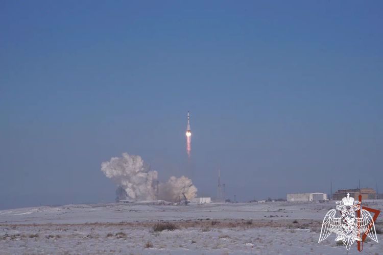 Росгвардейцы приняли участие в обеспечении безопасности пуска ракеты-носителя «Союз-2.1а» с Байконура (видео)