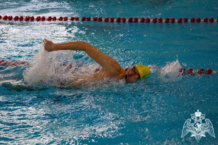 В Подмосковье росгвардейцы стали призерами на чемпионате Динамо по плаванию