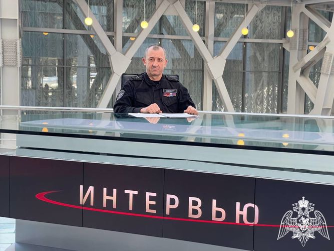 Командир спецподразделения СОБР «Булат»Росгвардии по Московской области стал гостем эфира на телеканале "360"