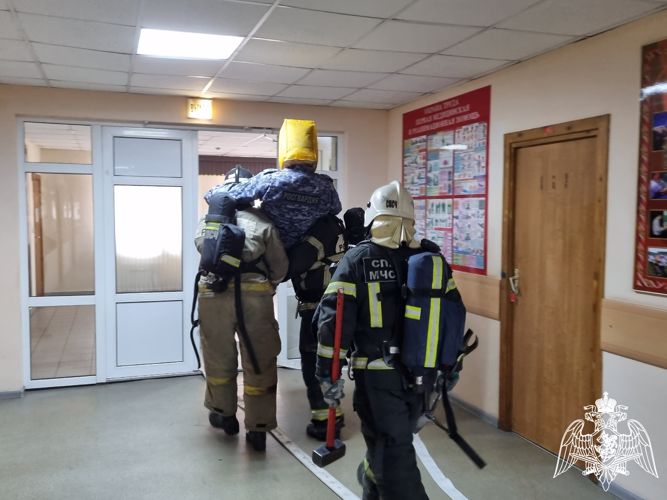 Совместная тренировка Росгвардии и МЧС прошла в Подмосковье