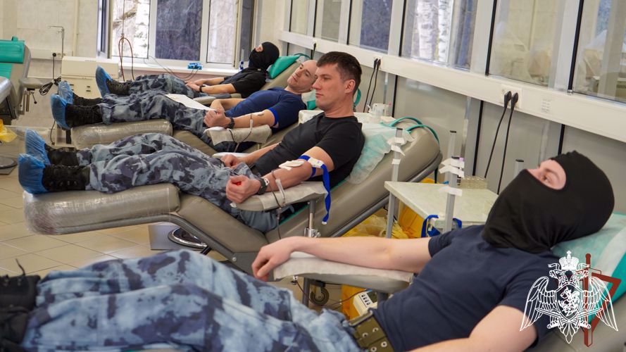 В донорской акции «От сердца к сердцу» приняли участие росгвардейцы из Подмосковья