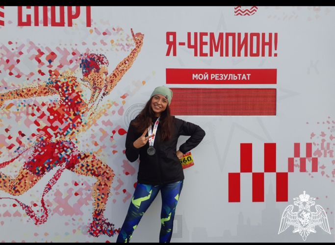 О своем увлечении бегом рассказала сотрудница Росгвардии из Подмосковья 