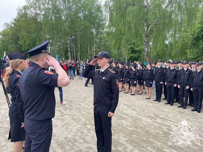 Офицер Росгвардии Подмосковья принял участие в церемонии принятия присяги курсантами «Гвардейской смены»