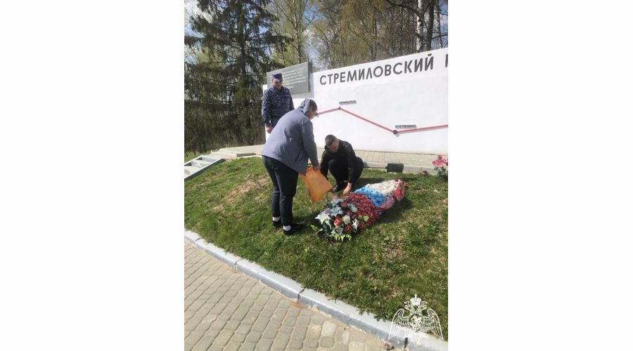 Росгвардейцы Подмосковья приняли участие в мероприятиях по благоустройству памятных мест