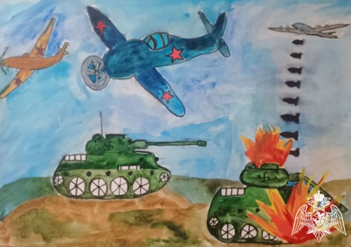 В подразделениях Росгвардии Подмосковья прошел конкурс детского рисунка «Светлый день Победы»