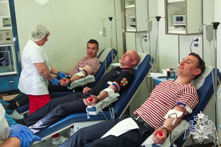 В донорской акции «От сердца к сердцу» приняли участие росгвардейцы из Подмосковья