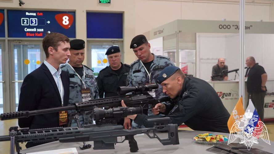Главное управление Росгвардии по Московской области представило свои экспонаты на выставке «День передовых технологий обеспечения безопасности личности, общества и государства-2023» 