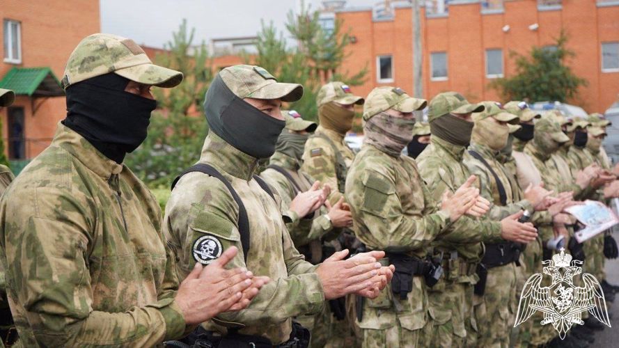 Сотрудники подмосковных спецподразделений Росгвардии, выполнявшие служебный долг на Северном Кавказе вернулись из очередной командировки (Видео)