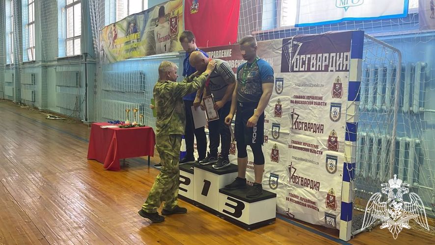 В Главном управлении Росгвардии по Московской области состоялся Чемпионат по гиревому спорту (Видео)