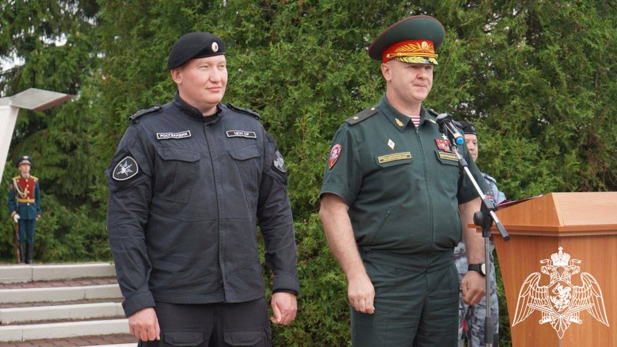 Личному составу Подольского ОМОН "Русич" представлен новый командир отряда