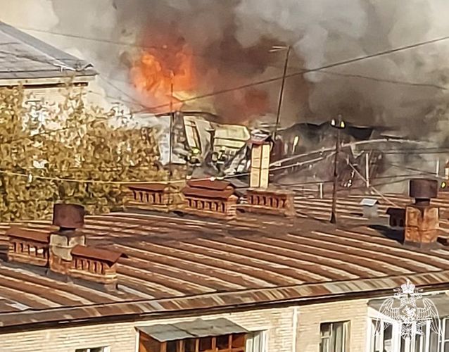 Росгвардейцы оказали содействие экстренным службам во время пожара в Подмосковье (Видео)