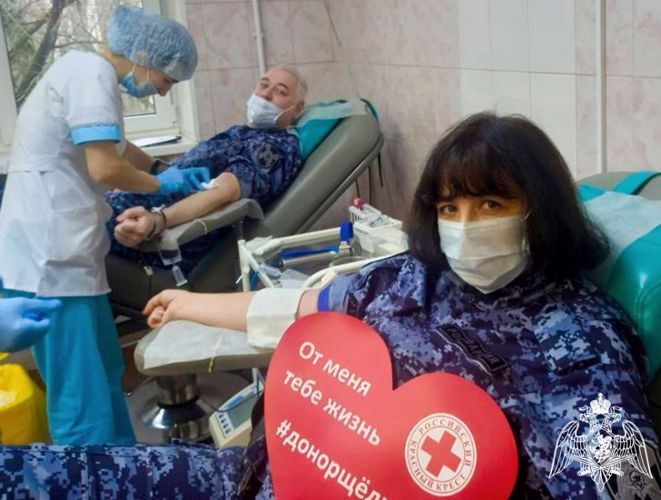 Росгвардейцы приняли участие в донорской  акции в Щелково