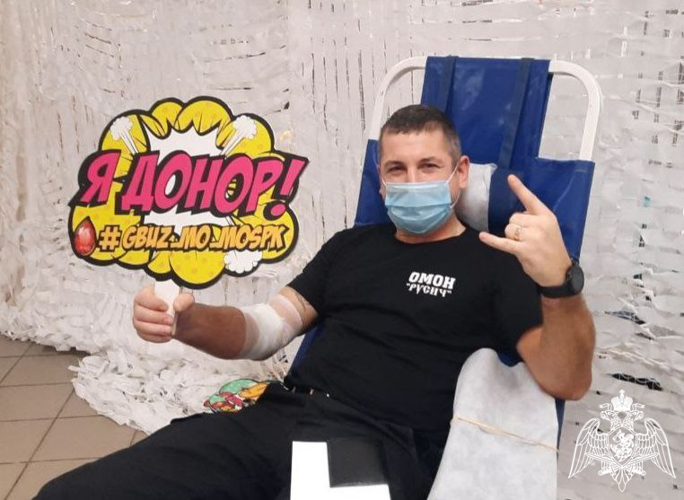        Более 15 литров крови сдали росгвардейцы в рамках акции «От сердца к сердцу» в Подмосковье