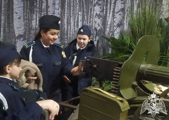 Кадеты гвардейского класса Росгвардии посетили музей военно-патриотического парка «Патриот»