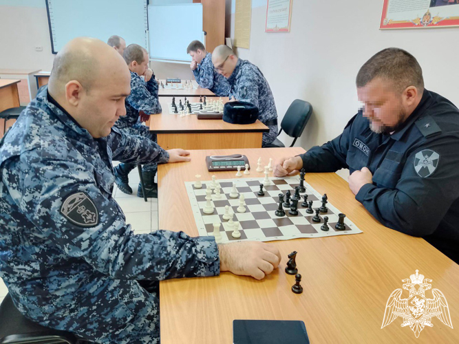 В подмосковном главке Росгвардии состоялся чемпионат по шахматам