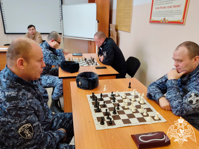В подмосковном главке Росгвардии состоялся чемпионат по шахматам