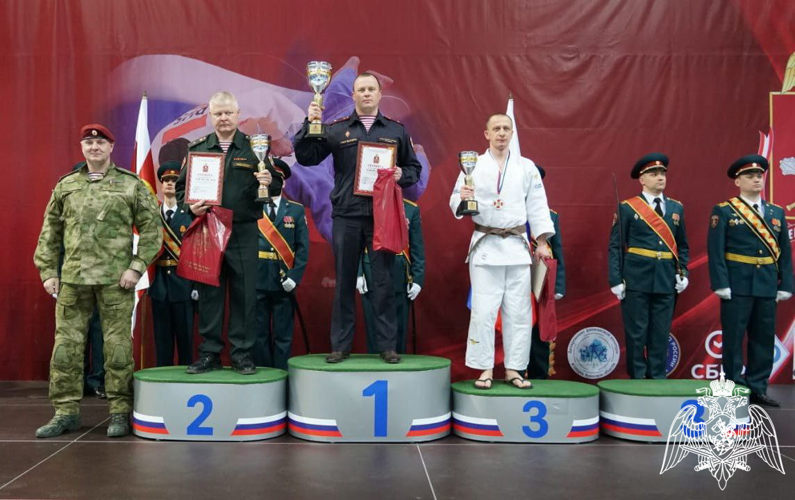 Команда подмосковного главка Росгвардии стала серебряным призером чемпионата Центрального округа Росгвардии по дзюдо  (видео)