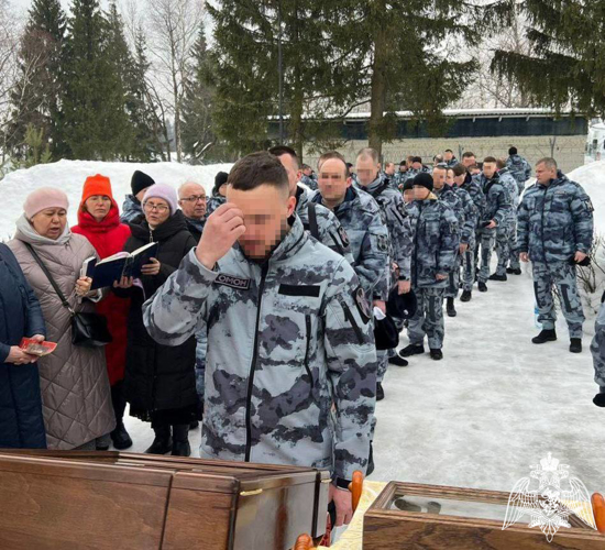 В Подмосковье почтили память сотрудников ОМОН «Пересвет» и «Русич» Росгвардии, погибших при исполнении служебно-боевых задач (видео)
