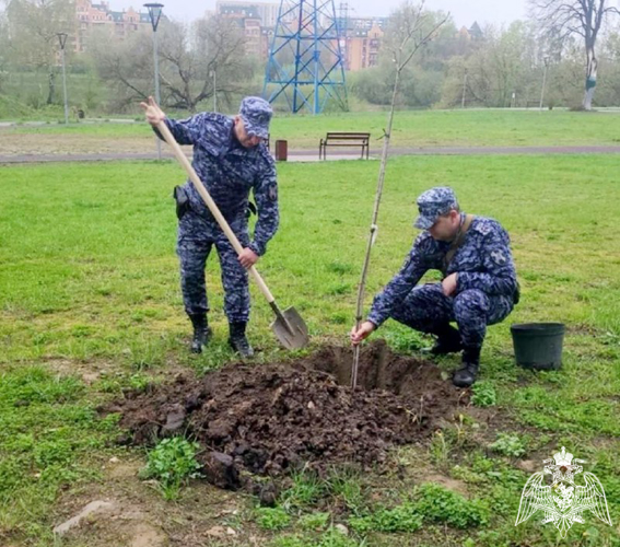 В преддверии празднования Дня победы сотрудники Росгвардии приняли участие в патриотических акциях