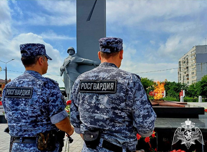 В преддверии Дня памяти и скорби подмосковные росгвардейцы провели патриотические мероприятия