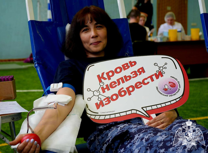 Около 100 сотрудников подмосковного главка Росгвардии приняли участие в донорской акции «От сердца к сердцу» (видео)