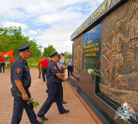 В День ветерана боевых действий сотрудники Росгвардии приняли участие в торжественном митинге