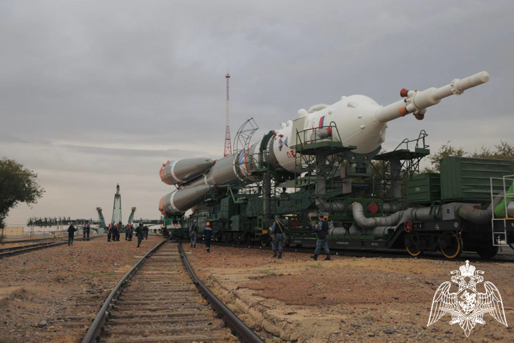Росгвардейцы обеспечили безопасность транспортировки ракеты-носителя «Союз-2.1а» на космодроме «Байконур»