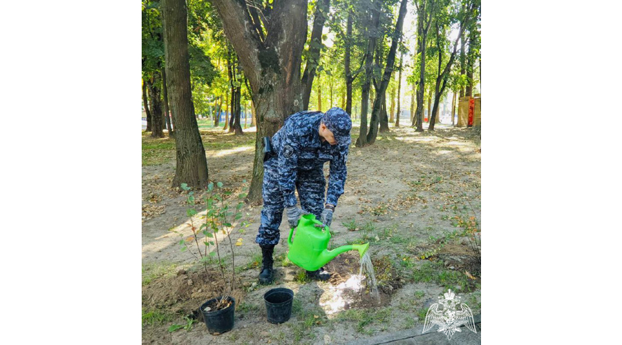 В Московской области сотрудники Росгвардии приняли участие в экологической акции 