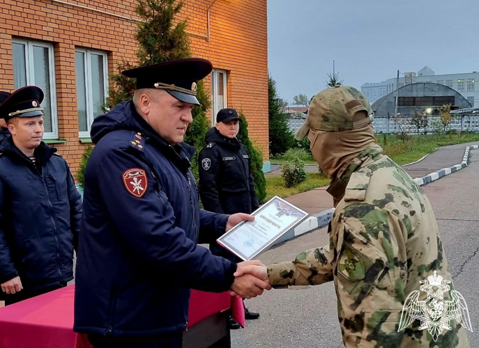 В Главном управлении Росгвардии по Московской области состоялась торжественная встреча сотрудников СОБР и ОМОН «Пересвет», выполнявших служебно-боевые задачи на территории Северо-Кавказского региона (видео)