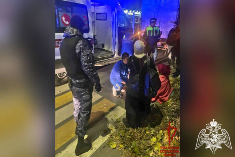 В Подмосковье сотрудники Росгвардии оказали первую помощь женщине, пострадавшей в дорожно-транспортном происшествии
