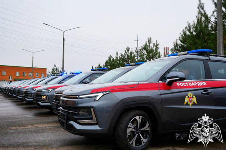 Подмосковные росгвардейцы получили более 100 новых служебных автомобилей (Видео)