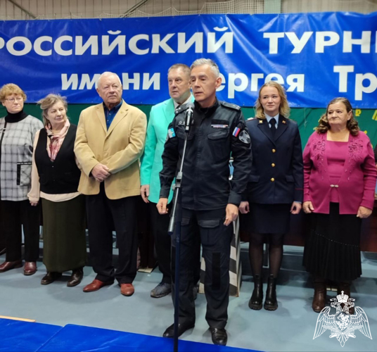 Сотрудники ОМОН «Пересвет» Росгвардии по Московской области поздравили спортсменов - участников ежегодного Всероссийского турнира по самбо