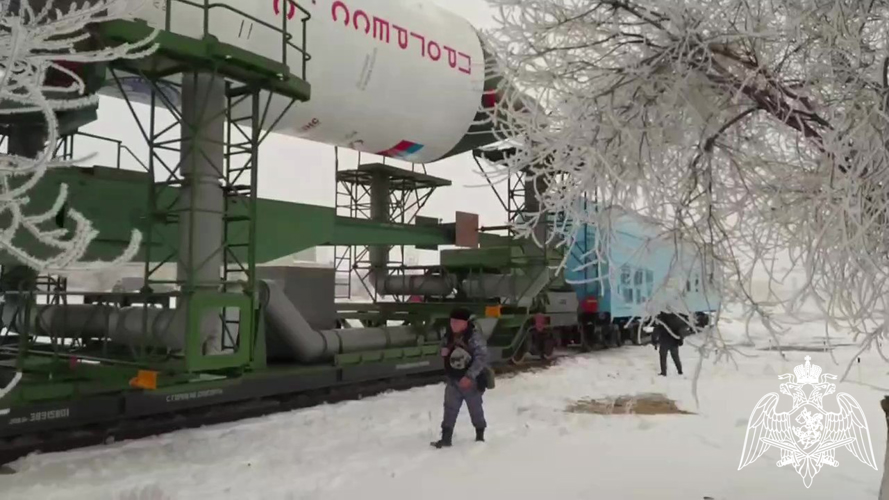 Росгвардейцы обеспечили безопасность транспортировки ракеты-носителя на космодроме «Байконур» 