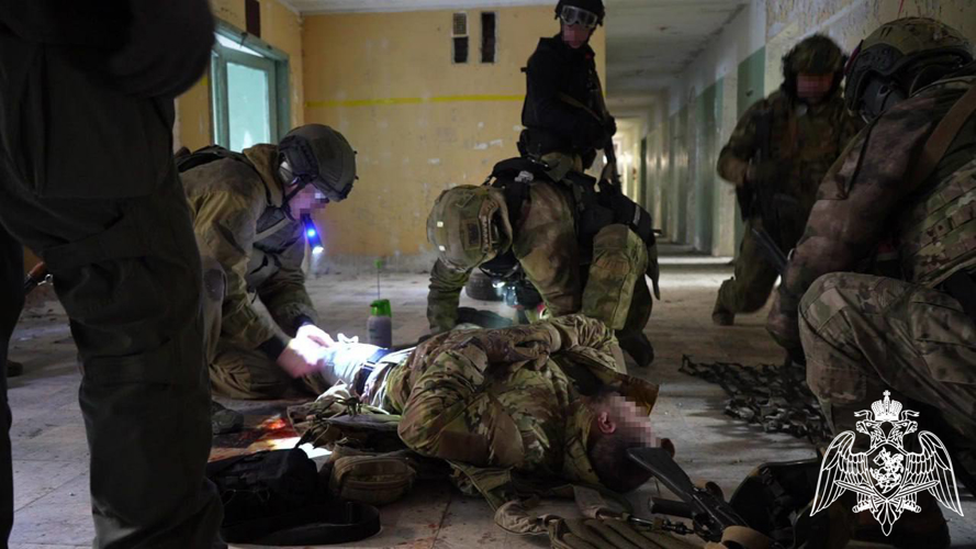 Подмосковный спецназ Росгвардии принял участие в межведомственных учебно-методических сборах по тактической медицине (видео)