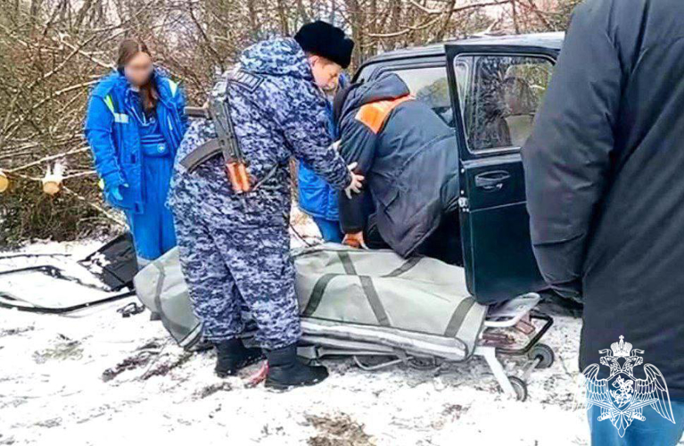В Подмосковье росгвардейцы оказали помощь пострадавшему в ДТП (Видео)