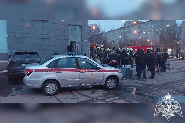 Сотрудники Росгвардии задержали подозреваемого в поджоге торгового центра в подмосковном Нахабино
