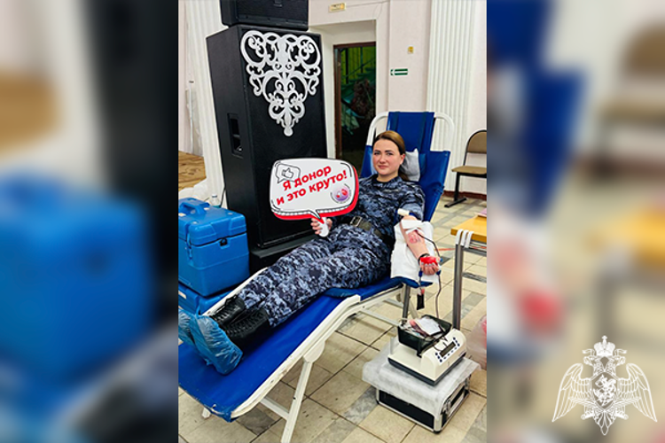 В Подмосковье сотрудница Росгвардии рассказала, как приняла решение стать донором крови (видео)