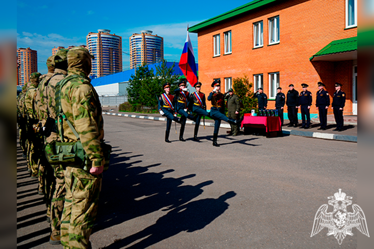 Сотрудники подмосковных спецподразделений Росгвардии, выполнявшие служебный долг на Северном Кавказе, вернулись из командировки (видео)
