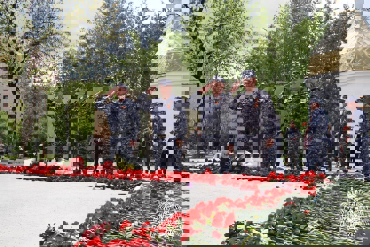 Сотрудники Главного управления Росгвардии по Московской области провели памятное мероприятие, посвященное 80-ой годовщине Победы в Великой Отечественной войне