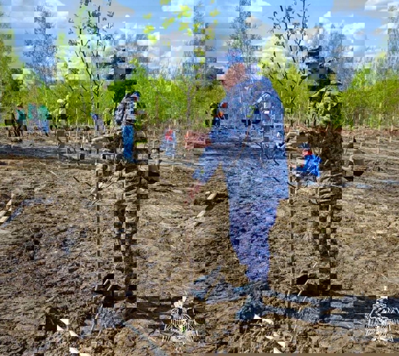 Подмосковные росгвардейцы поддержали акцию «Лес Победы»