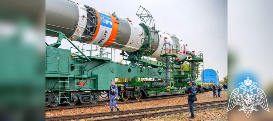 Подмосковные росгвардейцы продолжают обеспечивать безопасность космодрома «Байконур», который празднует 70-летие (видео)