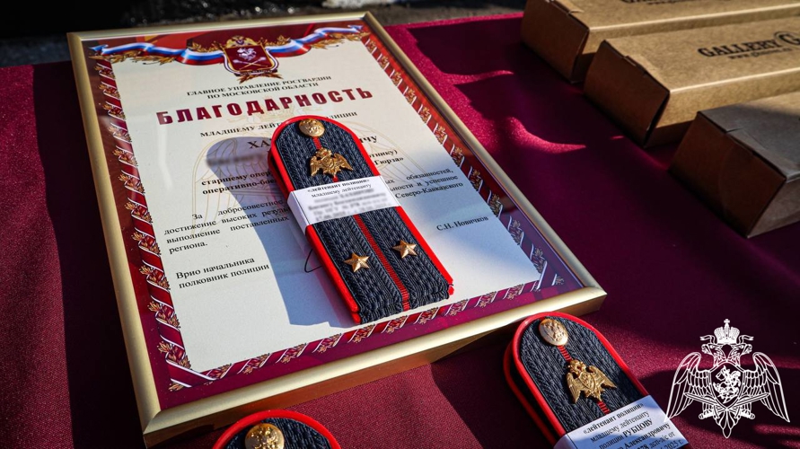 В подмосковном главке Росгвардии состоялась встреча сотрудников спецподразделений, вернувшихся из служебной командировки