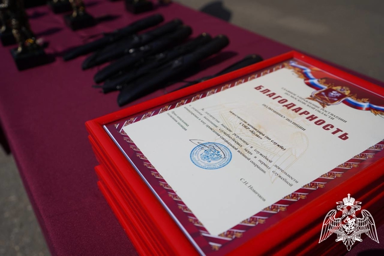 В Подмосковье сотрудники специальных подразделений Росгвардии вернулись из служебной командировки (видео)