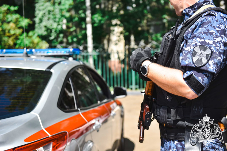 В Подмосковье росгвардейцы задержали подозреваемого в краже из гипермаркета (видео)