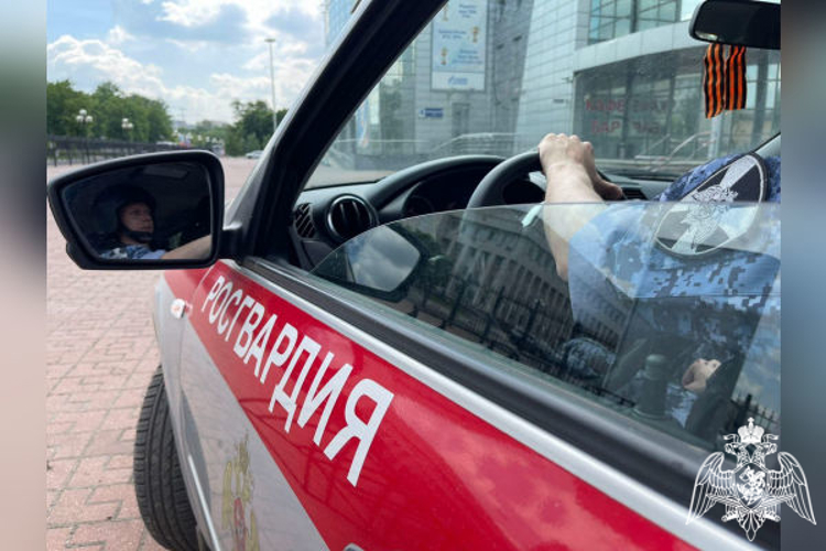 Росгвардейцы задержали дебошира, повредившего иномарку в Подмосковье (видео)