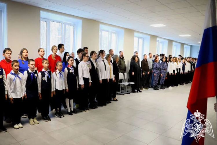 Росгвардейцы приняли участие в открытии Парты Героя в Подмосковье