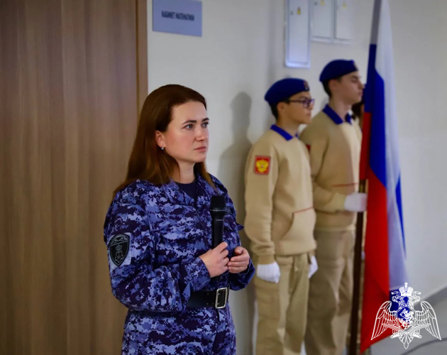Росгвардейцы приняли участие в открытии Парты Героя в Подмосковье